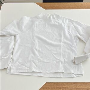 Under Armour White Mock Neck Sweatshirt